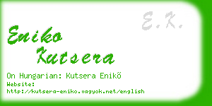 eniko kutsera business card